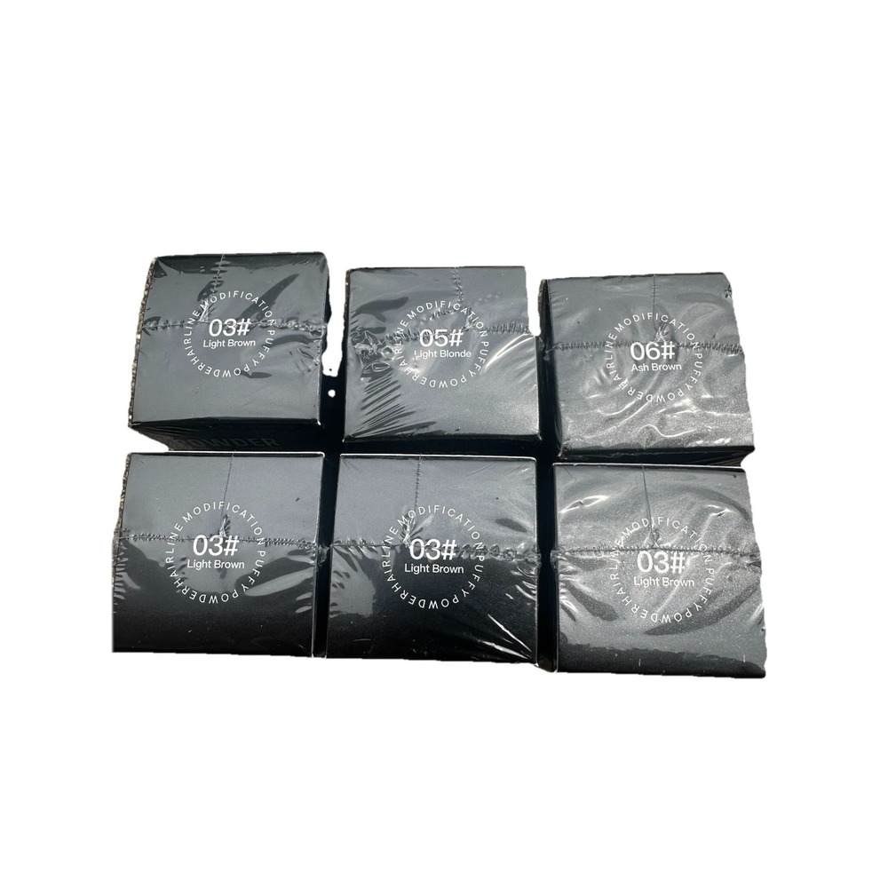 Lot Of 6 Powder Hairline Shadow Hairline Modification Puffy Powder Multi Colors - Picture 7 of 9